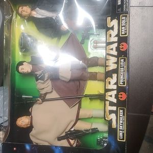 Star Wars:Luke Sky Walker, Princess Leia, Han Solo.